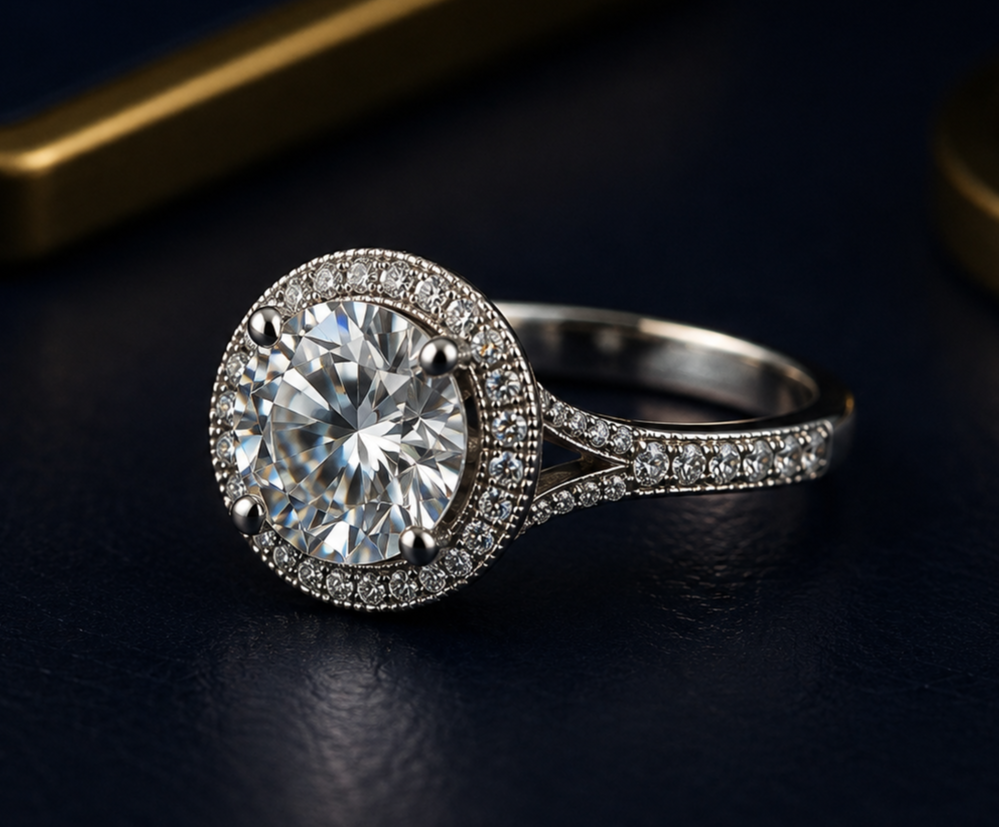 custom round diamond Ring